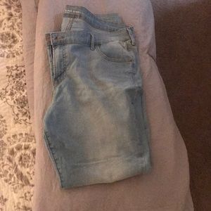 Light wash jeans